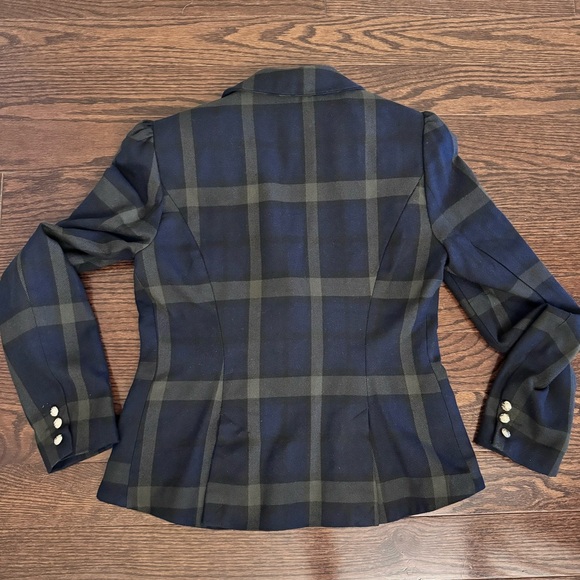 Belle Vere Navy & Green Blazer Jacket Small - Picture 3 of 13